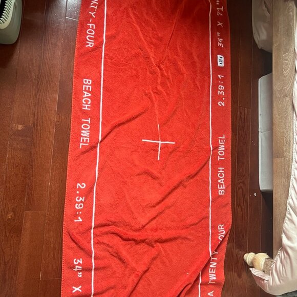 A24 Red Widescreen Beach Towel - Picture 1 of 2